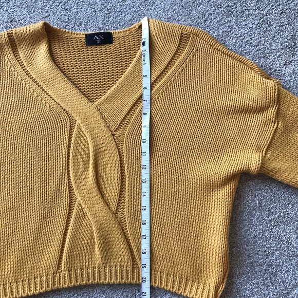 AX Paris | Sweaters | Ax Paris Gold Cable Knit Sweater | Poshmark